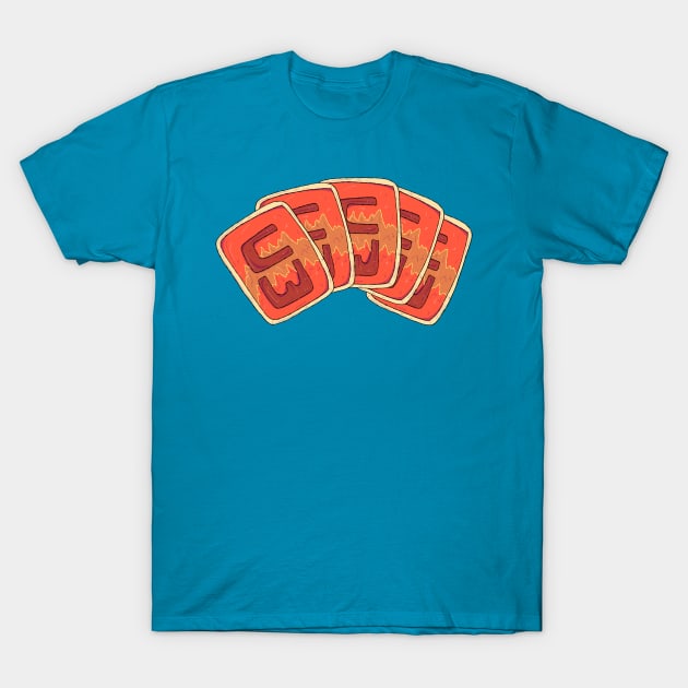 Adventure Time - Card Wars Hand T-Shirt by surfinggiraffecomics